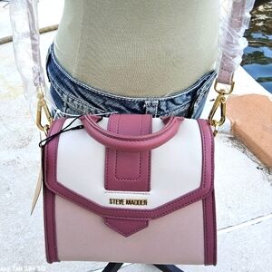 NWT BLUSH STEVE MADDEN " BAUBRIEL " SATCHEL